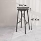 Black Upholstered Bar Chair Bar Stool Kitchen Chair 1305