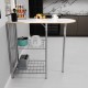 Kitchen Bar Table 2 Person Kitchen Table White Membrane Covered 1298