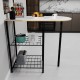 Kitchen Bar Table 2 Person Kitchen Table White Coated 1336