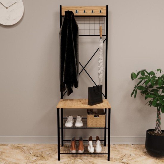 Narrow Metal Coat Rack, Clothes Hanger, Cloakroom, Shoe Rack 1302 Narrow Metal Coat Rack, Clothes Hanger, Cloakroom, Shoe Rack 1302