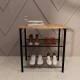 Narrow Metal Shoe Rack Cloakroom 3 Layer Shoe Rack 1304