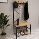 Wide Metal Coat Rack, Clothes Hanger, Cloakroom, Shoe Rack 1301 Wide Metal Coat Rack, Clothes Hanger, Cloakroom, Shoe Rack 1301