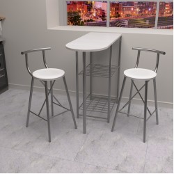 Mutfak Bar Masa Sandalye Takımı Oval Bar Sandalye 2 Kişilik Mutfak Masası Beyaz 1317 Mutfak Bar Masa Sandalye Takımı Oval Bar Sandalye 2 Kişilik Mutfak Masası Beyaz 1317