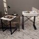 3 Pcs Nesting Table Metal Table Atlantik White 1292 3 Pcs Nesting Table Metal Table Atlantik White 1292