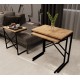 3 Nesting Nesting Table Metal Table Atlantic Pine 1291 3 Nesting Nesting Table Metal Table Atlantic Pine 1291