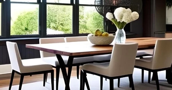 Table bois acier design