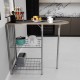 Kitchen Bar Table 2 Person Kitchen Table Gray Membrane Covering 1299