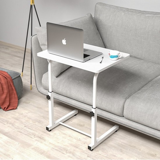Height Adjustable Laptop Stand Breakfast Study Computer Office Dining Children's Desk Metal Leg