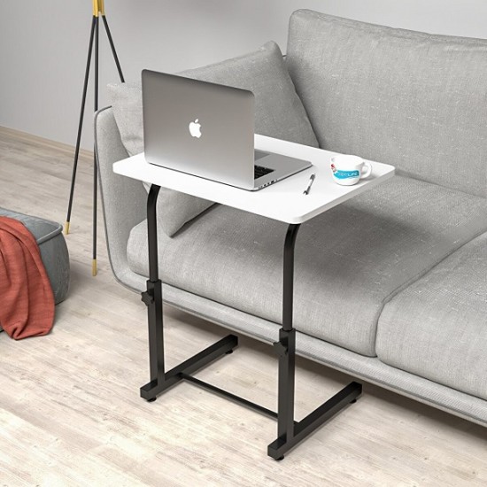 Height Adjustable Laptop Stand Breakfast Study Computer Office Dining Children's Desk Metal Leg