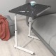 Tilt and Height Adjustable Laptop Stand Breakfast Study Computer Office Dining Table Metal Leg