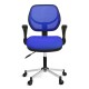 804 Mesh Work Chair Metallic Gray Painted Leg