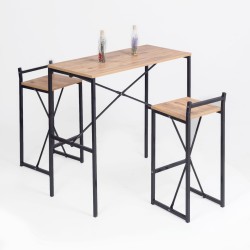 Bar Masa Sandalye Bistro Yemek Masa Sandalye Takımı Gzl 1039