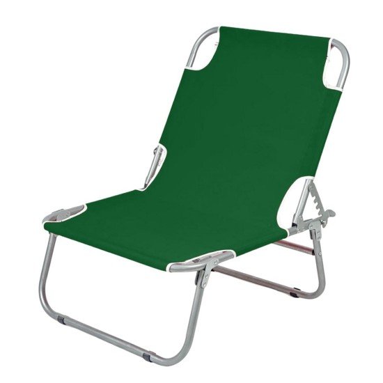 Folding Portable Chair Chaise Lounge - Camping Chair Green  1286