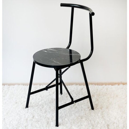 Kitchen Chair Garden Chair Armchair Black 1104