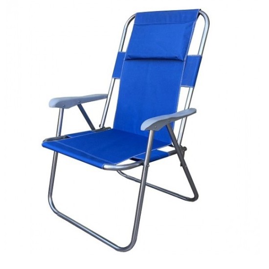 Garden Chair Camp Chair With Pad Beach Chair Blue 1028