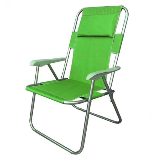 Garden Chair Camp Chair With Pad Beach Chair Green 1027