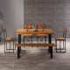Living Room Table for 6 People Kitchen Dining Table Set Wooden 1065