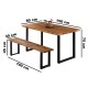 Kitchen Table Dining Table Wood Table Bench 1066