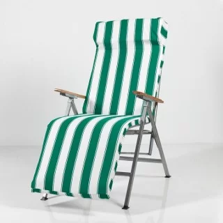 White folding clearance chair with cushion