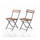 Foldable Garden Chair Wooden Bistro Chair 2 Chair 1032