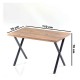 Kitchen Table Dining Table 4-Seater Table Set Cross 1014