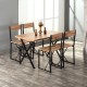 Kitchen Table Dining Table 4-Seater Table Set Cross 1014
