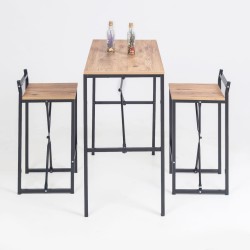 Bar Masa Sandalye Bistro Yemek Masa Sandalye Takımı Gzl 1039