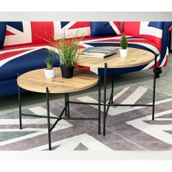 Orta Zigon Sehpa İkili Sehpa Yuvarlak Dekoratif 1091 Orta Zigon Sehpa İkili Sehpa Yuvarlak Dekoratif 1091