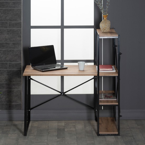 Work Desk with Bookshelf Computer Office Desk 1003