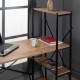 Work Desk with Bookshelf Computer Office Desk 1003
