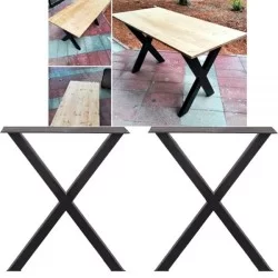 Ağaç Masa Kütük Masa Ayağı Metal Çapraz Ayak 1061