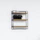 Metal Wall Shelf with Wooden Shelf Spice Rack 1267 Metal Wall Shelf with Wooden Shelf Spice Rack 1267