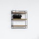 Metal Wall Shelf with Wooden Shelf Spice Rack 1267