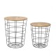 Double Metal Basket Round Table 1277
