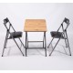 50x80 Atlantic Pine Folding Table and 2 Chairs Set 1127