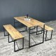 Table Set Bench Bench Table Set 120x60 Table Kitchen Table Dining Table 1224