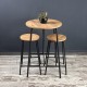 Atlantic Pine Bar Stool Set Table Kitchen Oval 2 Person Dining Table 1248