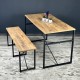 Table Set Bench Bench Table Set 120x60 Table Kitchen Table Dining Table 1228