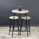 White Marble Patterned Bar Table Bar Stool Kitchen Oval 2 Person Dining Table 1247