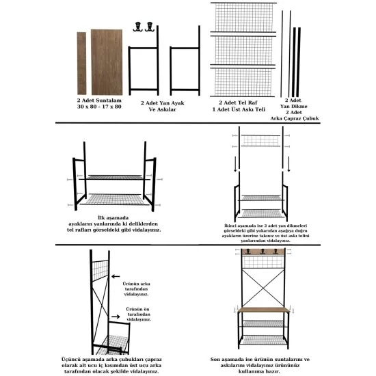 Geniş Metal Portmanto, Elbise Askılığı, Vestiyer, Ayakkabılık 1301 Geniş Metal Portmanto, Elbise Askılığı, Vestiyer, Ayakkabılık 1301