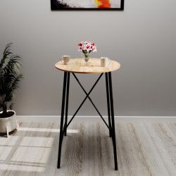 Bistro Masa Yuvarlak Mutfak Masası Bar Masası Çam 1113