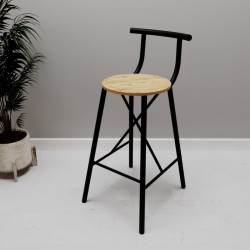 Mutfak Sandalyesi Bar Taburesi  Çam 1111