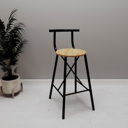 Mutfak Sandalyesi Bar Taburesi  Çam 1111