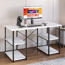 4 Raflı Çalışma Masası Beyaz 60x120 4 Raflı Çalışma Masası Beyaz 60x120