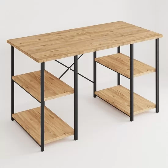 4 Raflı Çalışma Masası Çam 60x120 4 Raflı Çalışma Masası Çam 60x120