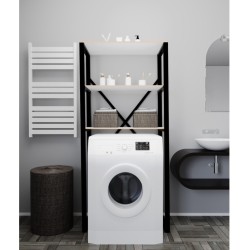 Çamaşır Makinesi Üstü Düzenleyici Raf Banyo Dolabı Rafı Makina Üstü Dolap Raf Beyaz Çamaşır Makinesi Üstü Düzenleyici Raf Banyo Dolabı Rafı Makina Üstü Dolap Raf Beyaz