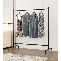 Konfeksiyon Askısı Ayaklı Askılık Elbise Askılığı Siyah Konfeksiyon Askısı Ayaklı Askılık Elbise Askılığı Siyah