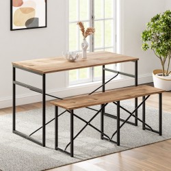 Masa Takımı Bench Bank Masa Seti 120x60  Masa Mutfak Masası Yemek Masası Çam  1228 Masa Takımı Bench Bank Masa Seti 120x60  Masa Mutfak Masası Yemek Masası Çam  1228