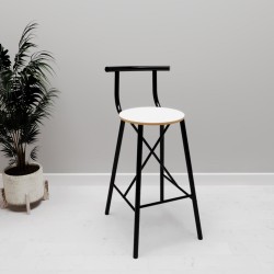 Mutfak Sandalyesi Bar Taburesi  Beyaz  1231 Mutfak Sandalyesi Bar Taburesi  Beyaz  1231