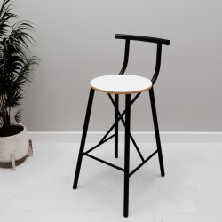 Mutfak Sandalyesi Bar Taburesi  Beyaz  1231 Mutfak Sandalyesi Bar Taburesi  Beyaz  1231